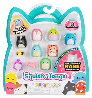 Obrázok produktu pre Squishmallows - Squish-a-longs - štýl 1 - 8 figúrok - séria 3