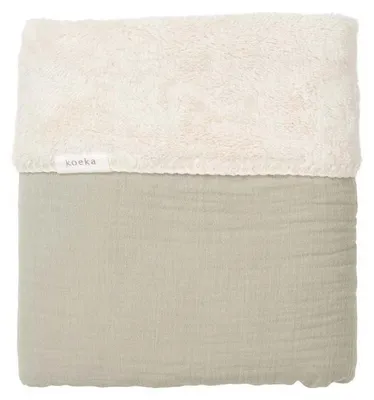 Produktbild von Koeka Faro Babydecke - Teddy - Sage