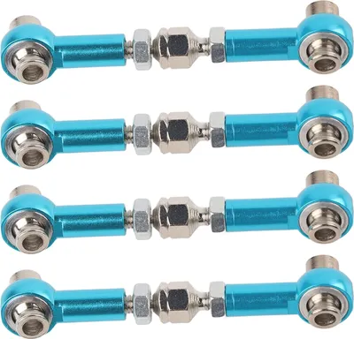 Obrázok produktu pre 4ks tyč riadenia hliníkovej zliatiny RC Upgrade diely vhodné pre HSP 94122 1/10 CarBlue