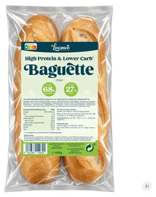 Produktbild von Locawo High Protein Low Carb Baguette 400g (2x 200g)