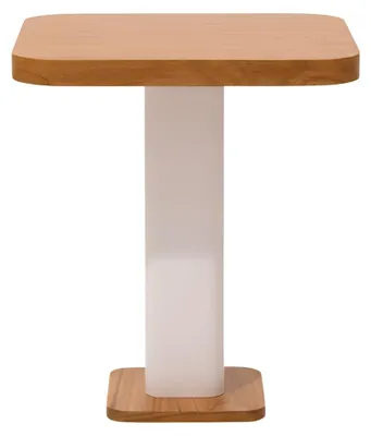 Obrázek produktu pro Moderní odkládací stolek, minimalistický styl, dřevěný rám, hnědá barva