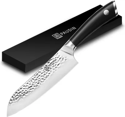 Immagine prodotto di Coltello Santoku PAUDIN HP3 Professional 17,5 cm - Coltello da cucina - Coltello da chef - Coltello in stile giapponese - Gehmmert