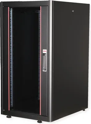 Obrázok produktu pre ROLINE 26.21.0201, Voľne stojací rack, 22U, 600 kg, Koľajnice racku, Nastaviteľné nohy, 51 kg