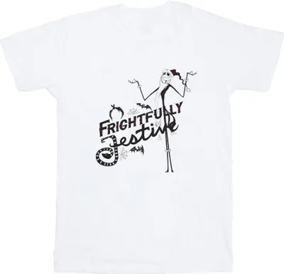 Produktbild von Disney - "The Nightmare Before Christmas Frightfully" T-Shirt für Damen BI41795 (5XL) (Weiß)