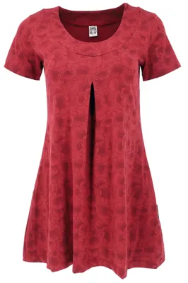 Produktbild von Minikleid mit aus Baumwolle - Rot, Damen, Elasthan,Baumwolle(Bio), Größe: XL