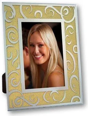 Produktbild von ZEP Tanja Glasbilderrahmen 10 x 15 cm, gold/silber