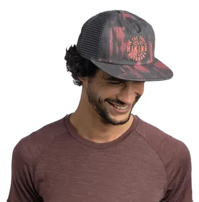 Imagen del producto de Gorra trucker de la marca Buff, color terracota quemado, talla L/XL