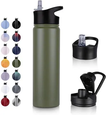 Obrázok produktu pre Termoska 750 ml, rýchlo chladnúca, nepretekajúca, bez BPA, na šport, cestovanie