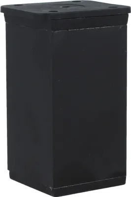 Produktbild von Möbelfuß Ersatz Fuß Möbelstütze Schrankfüße Höhenverstellbar Aluminium diverse Höhen und Farben Schwarz 80mm
