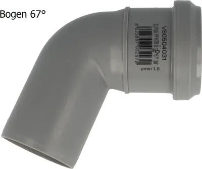 Obrázok produktu pre MagnaPlast HT PLUS HTB uholník 75 mm 67° 10930 odpadová voda