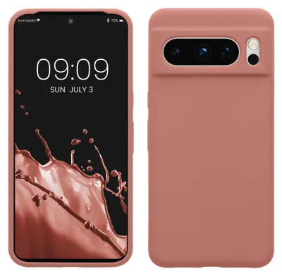 Produktbild von kwmobile Handyhülle für Google Pixel 8 Pro Hülle, für Pixel 8 Pro Case - Hülle Silikon - kabelloses Laden - Winter Rose