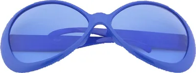 Produktbild von Sonnenbrille groß modisches Accessoires für Karneval, Mottoparty, blau