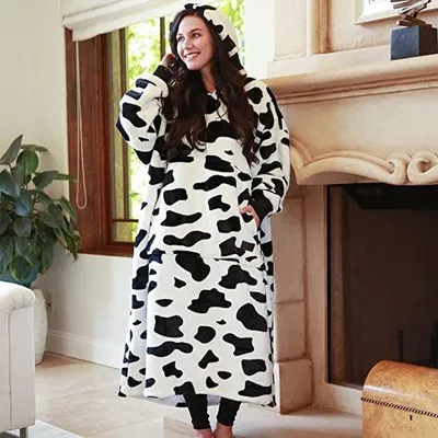 Productafbeelding van mantel-trui / oversized, draagbare deken-hoodie voor dames en heren / hoodie