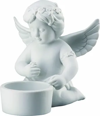 Zdjęcie produktu dla Rosenthal Engel mit Blumenkranz Engel / Tischlicht Weiss matt 69193-000102-90534