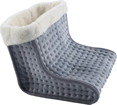 Image de Chauffe-pieds électrique Respirant avec technologie de chauffage rapide Temporisé Température constante pour rester au chaud, Gris
