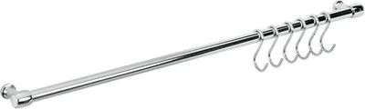 Produktbild von METALTEX 350307 Lonardo Relingleiste 78 cm, mit 6 Haken / Relingsystem