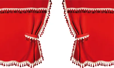 Immagine prodotto di Tende Lampa per autocarri, cabina standard - rosso