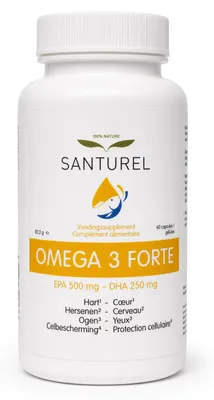 Produktbild von Santurel Omega 3 Forte – 60 Softgel-Kapseln