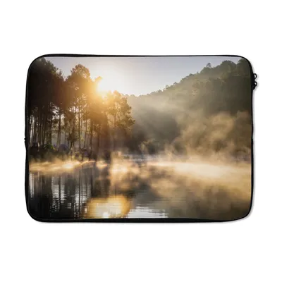 Obrázek produktu pro Pouzdro na notebook 13 palců Les - voda - mlha Brašna na notebook