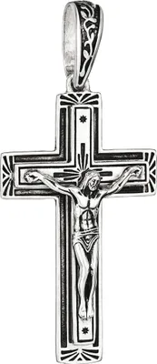 Produktbild von Kreuzanhänger 925 Silber 40mm x 24mm Kruzifix Jesus Christus Motiv