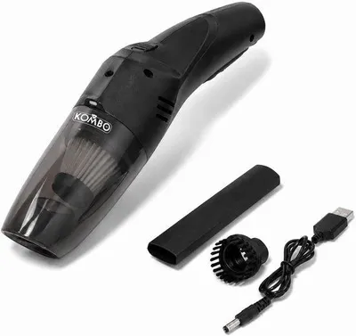 Productafbeelding van SnelShoppen - Draadloze handstofzuiger 8V, oplaadbare USB stofzuiger voor auto en huis, wasbaar HEPA-filter, 1800 mAh accu, 3 accessoires voor iedere