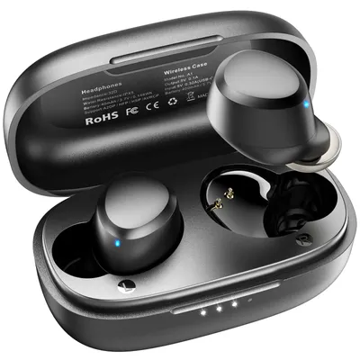 Obrázok produktu pre TOZO A1 Mini Bezdrôtové slúchadlá do uší Bluetooth 5.3 Ľahké slúchadlá Integrovaný mikrofón Pohlcujúci prémiový zvuk slúchadiel (kompatibilné pre malé uši), čierna