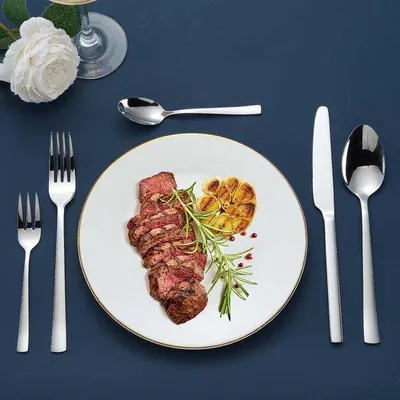 Produktbild von Famanu Besteckset 30-teilig - für 6 Personen, rostfreies Edelstahl, hochglanzpoliert