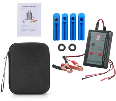 Produktbild von Universeller Werkzeugsatz zum Tester und Reiniger von Einspritzdüsen, Tester mit 8 Impulsmodi, mit 4 Adaptern, Kurzschlussschutz