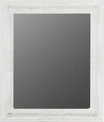 Produktbild von Wandspiegel TOULOUSE antik weiß gold 52x62cm mit verziertem Holzrahmen klassisch