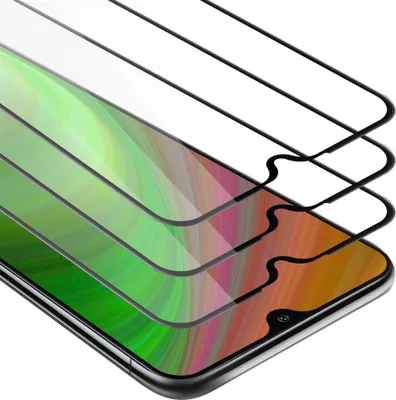 Produktbild von Cadorabo 3x Vollbild Panzer Folie für Samsung Galaxy A10 Schutzfolie in Schwarz Tempered Display-Schutzglas