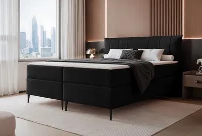 Produktbild von FURMEB24 KONTINENTALBETT SUZI - 140 x 200 cm - SCHWARZ