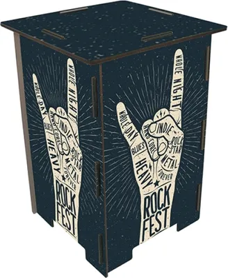 Zdjęcie produktu dla Werkhaus Photohocker SH8284 Heavy Rock Fest 295 x 295 x 420 mm