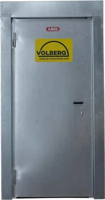 Produktbild von Baustellentür Basic 190 OV, DIN-Anschlag: links, verzinkt, RC 2, 87,5 x 195 cm