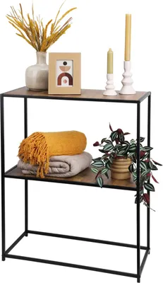 Obrázek produktu pro Boční police Koopman, kov/MDF, 70x31x85 cm, černá