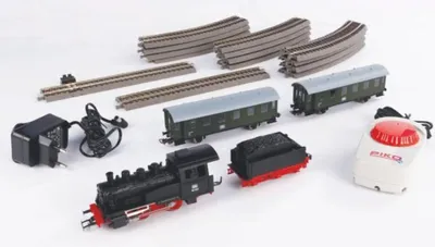 Produktbild von PIKO 57112 H0 Start-Set mit Bettung Personenzug Dampflok mit Tender, DB