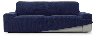 Productafbeelding van Elastische Hoes voor 3-zits Bank, 180-230 cm, Marineblauw