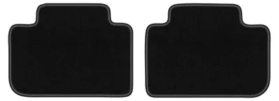 Productafbeelding van Velours achtermatten voor BMW iX3 G08 vanaf 2021 (SUV) – 2-delig, zwart, op maat – Wielganizator LUX
