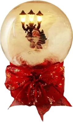 Produktbild von HAAC Schüttelkugel Weihnacht Musik Laterne Weihnachtsmann Schneemann 19 x 14 cm