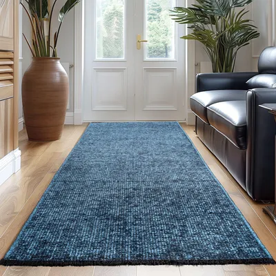 Immagine prodotto di Carpetsale24 Tappeto in Cotone Chenille Lavabile Stile Boho Antiscivolo Morbido per Soggiorno e Camera da Letto, Dimensioni: 80x250 cm