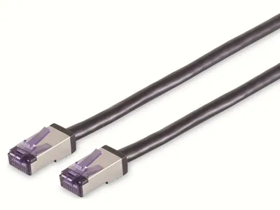 Produktbild von SMART-MULTIMEDIA CAT.6a Netzwerkkabel Superflex, S/FTP, schwarz, 1,0m