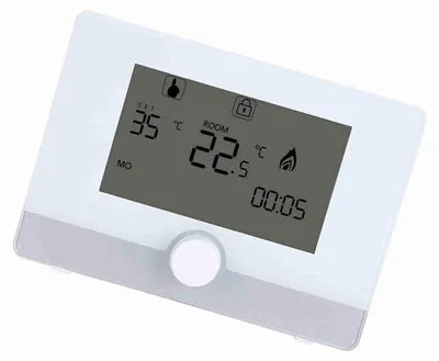Programmierbarer Thermostat für Wandheizkessel, LCD, Weiß