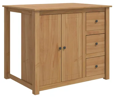 Produktbild von vidaXL Kücheninsel Set 2 stk. PANAMA Honigwachs 112 x 77 x 90 cm