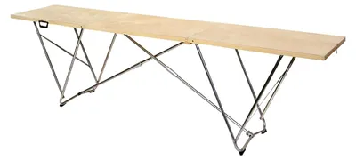 Produktbild von Tapeziertisch aus Holz, 80 cm, Aluminium-Untergestell, vielseitig einsetzbar, 305 x 80 x 86 cm