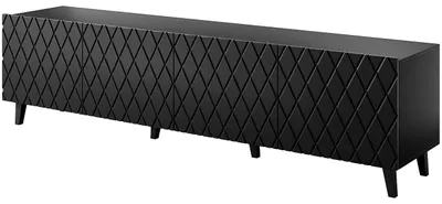 Produktbild von ISTA TV-Lowboard, schwarz matt, 200 cm Breite, 52 cm Höhe, 42 cm Tiefe