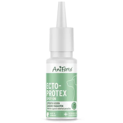Produktbild von AniForte Ectoprotex dog Spot On für Hunde 50ml - Repellent gegen Zecken, Flöhen & Milben, effektive Kombi aus ätherischen Ölen & Geraniol