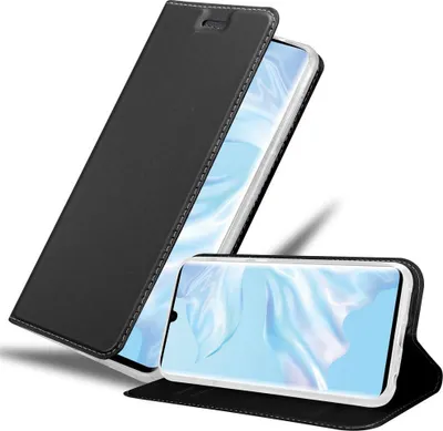 Immagine prodotto di Cadorabo custodia per cellulare per Huawei P30 PRO custodia protettiva in nero Cover Etui Book Case Booklet