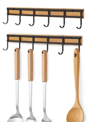 Immagine prodotto di Omgoods - Pannello appendiutensili da cucina con 6 ganci