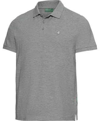 Produktbild von Benetton Poloshirt kurzarm uni, unifarben aus 100% Baumwolle