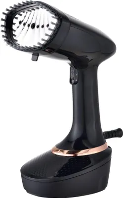 Obrázok produktu pre Žehlička na paru Klausberg KB 7777, 1500 W, 400 ml, vertikálne žehlenie, keramická doska, čierna/ružové zlato