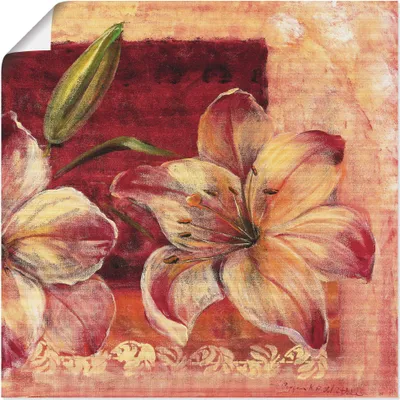 Produktbild von ARTland Poster Klassische Blumen IV Größe: 70x70 cm